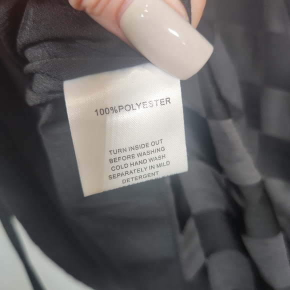 Black Bodycon Wrap Dress with Bishop Sleeves - Picture 9 of 10